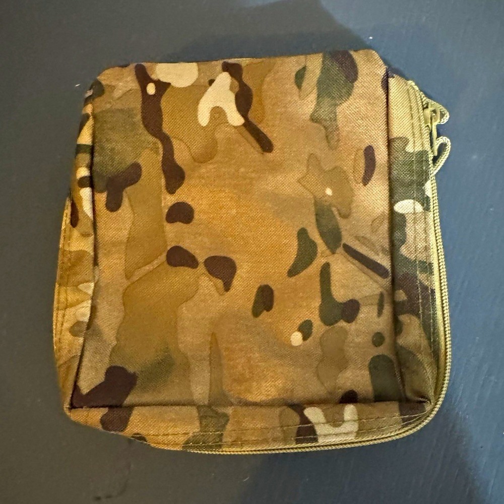 Multicam MOLLE Nylon Tactical Gear Bag Utility Pouch, Zip Closure Modular